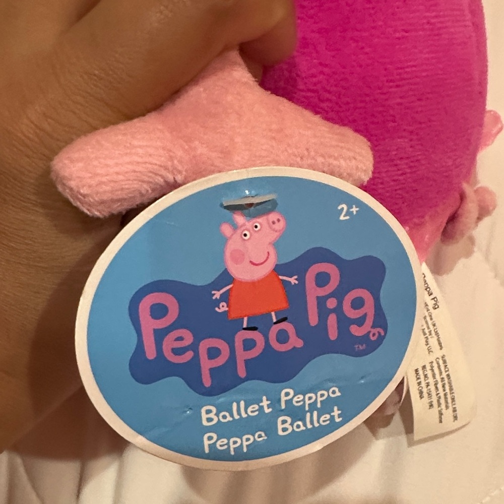 NEW Peppa Pig Pink and Purple Stuffed Animal - Picture 4 of 5